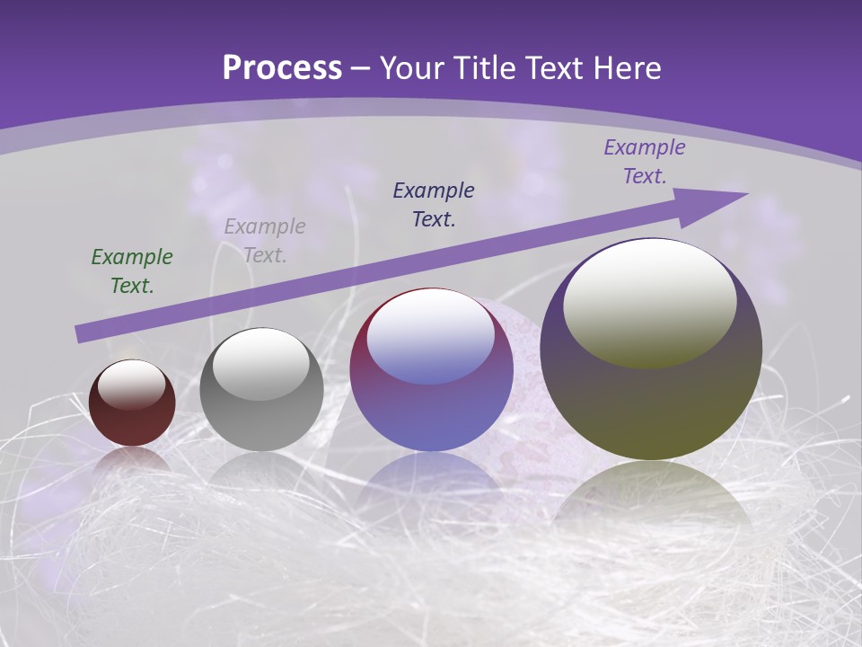 Purple Mottled Dyed PowerPoint Template
