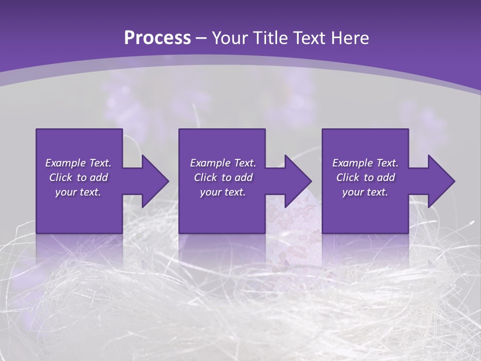 Purple Mottled Dyed PowerPoint Template