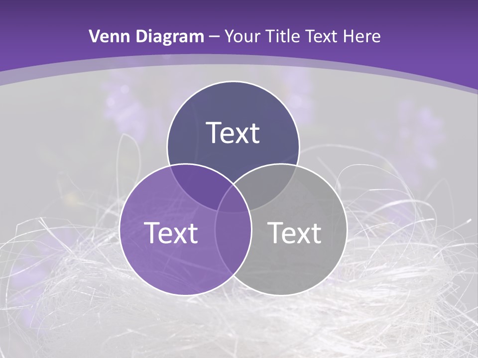 Purple Mottled Dyed PowerPoint Template