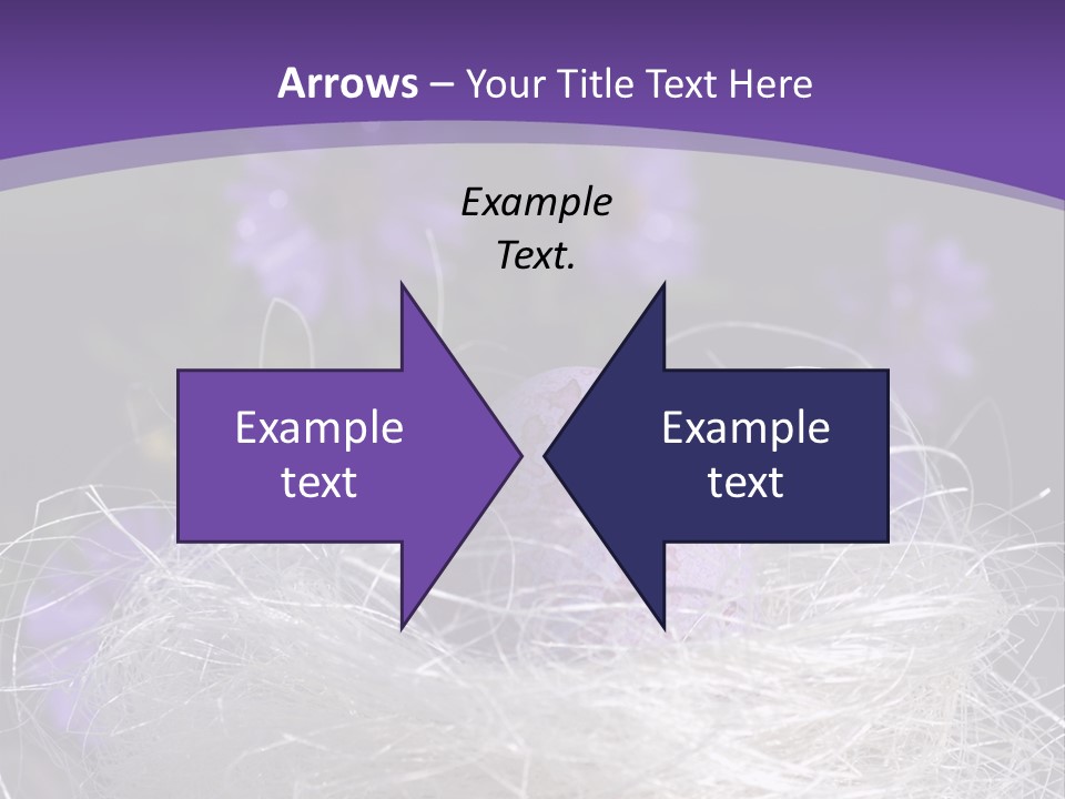 Purple Mottled Dyed PowerPoint Template