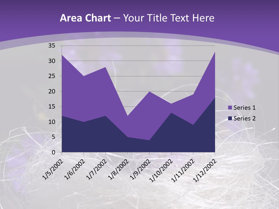 Purple Mottled Dyed PowerPoint Template
