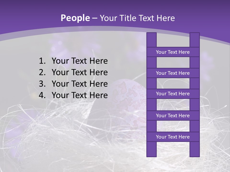 Purple Mottled Dyed PowerPoint Template