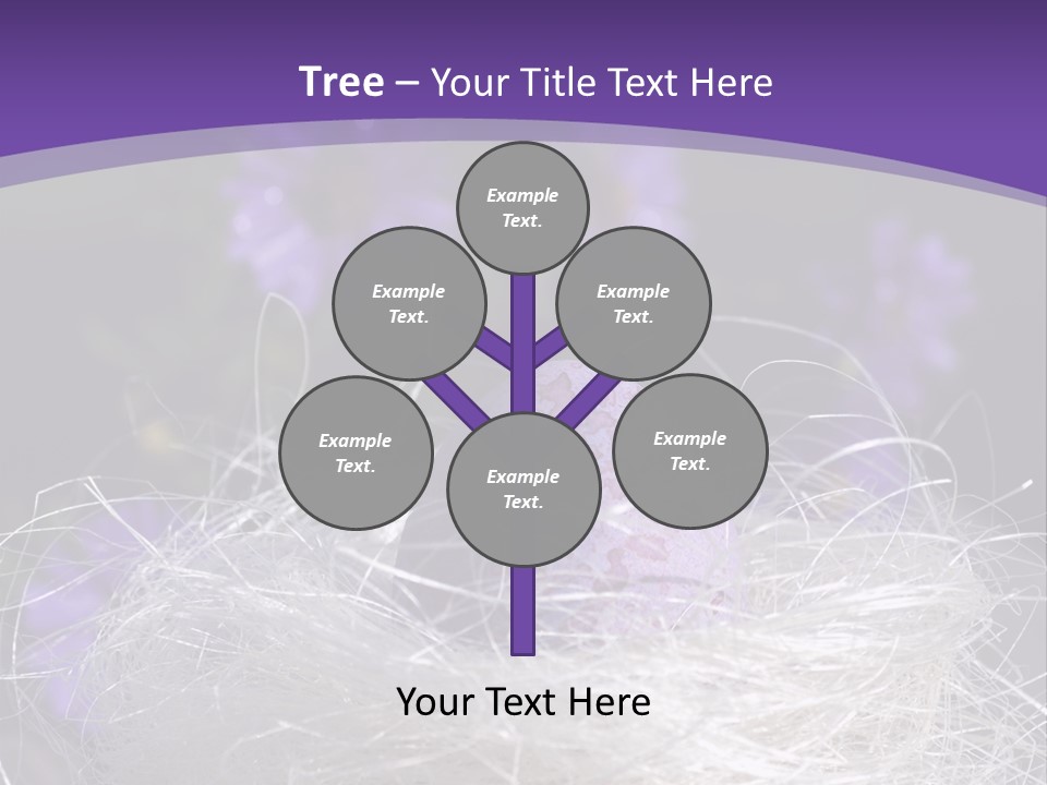 Purple Mottled Dyed PowerPoint Template