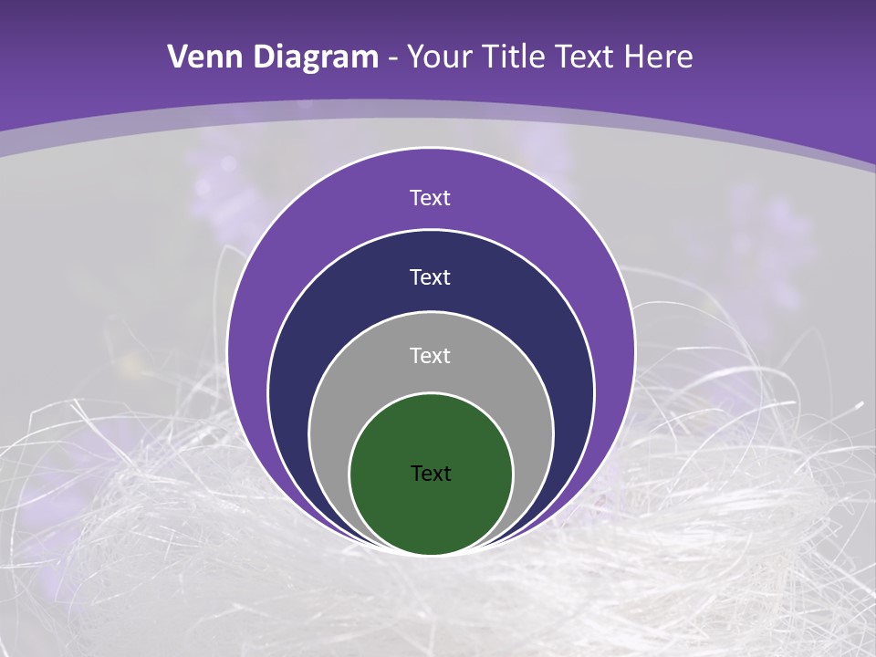Purple Mottled Dyed PowerPoint Template