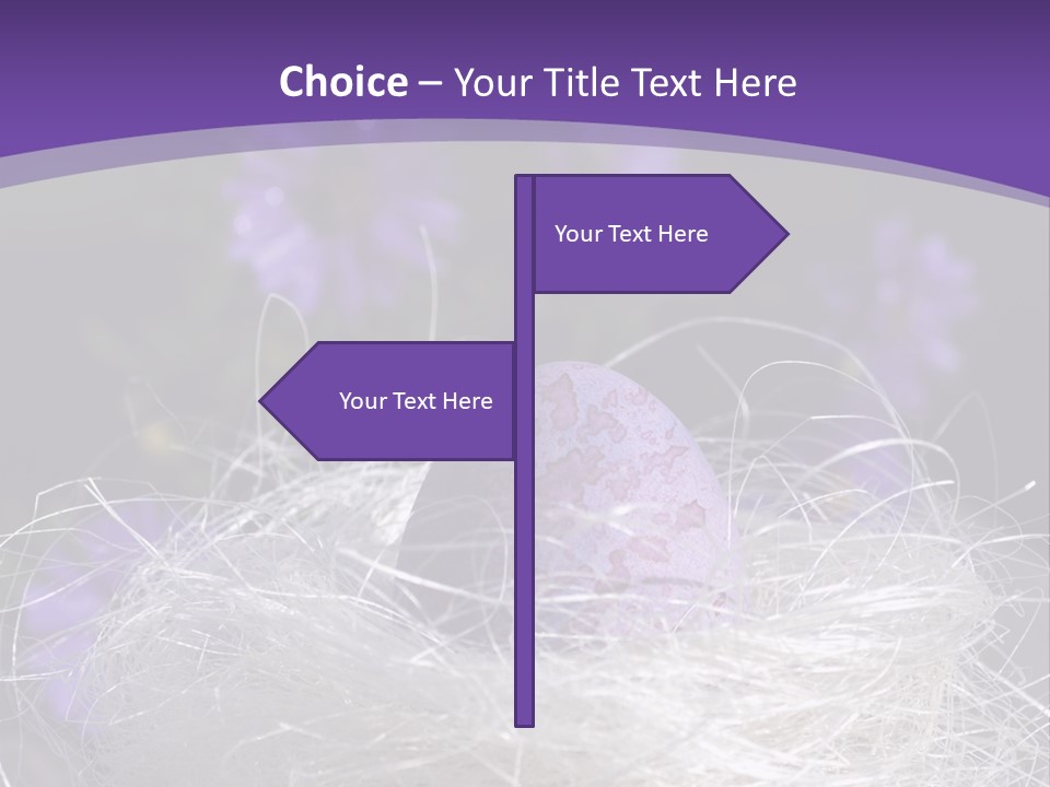 Purple Mottled Dyed PowerPoint Template