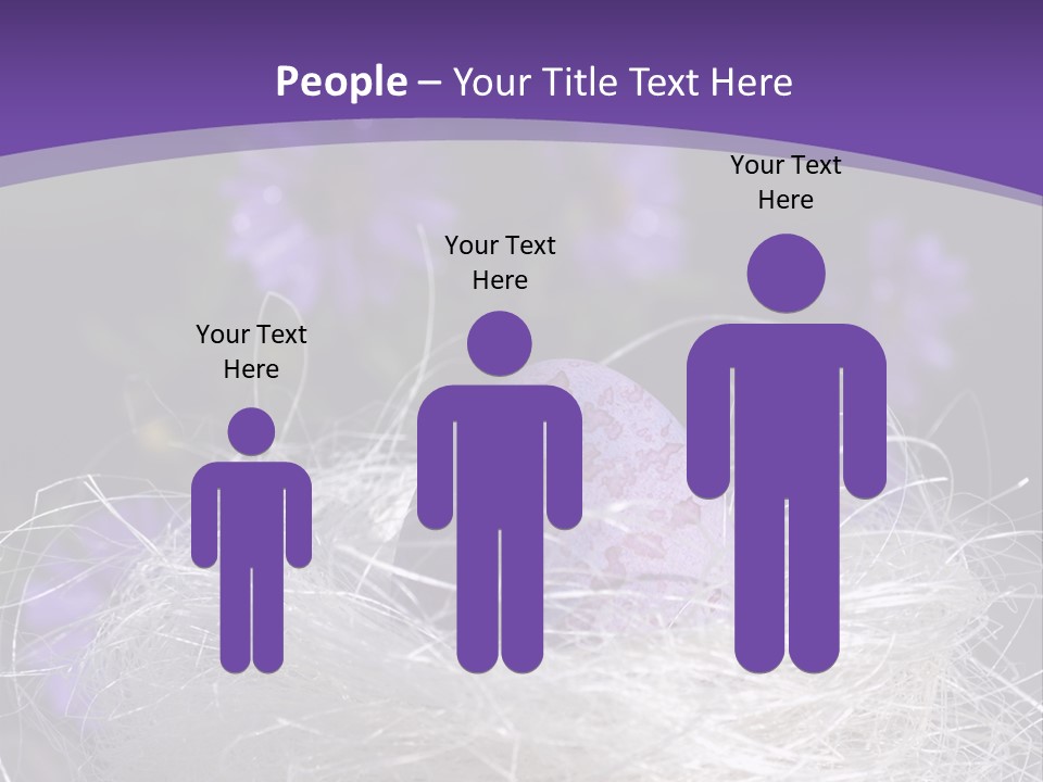 Purple Mottled Dyed PowerPoint Template