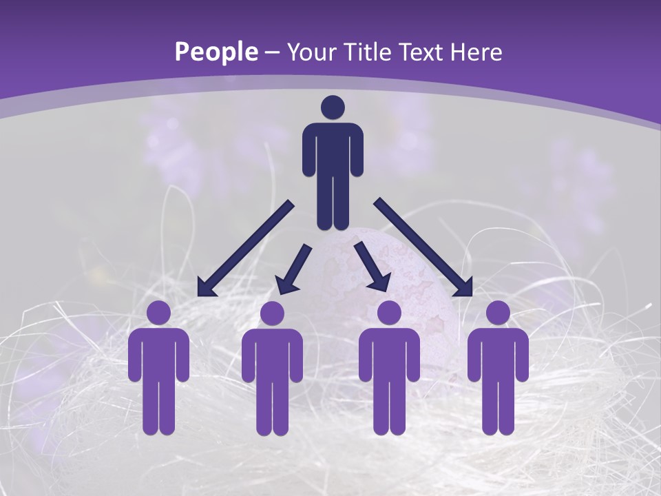 Purple Mottled Dyed PowerPoint Template