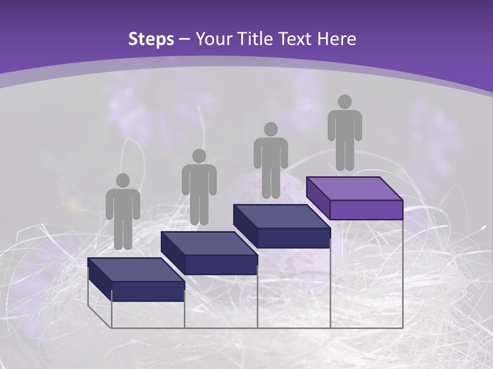 Purple Mottled Dyed PowerPoint Template