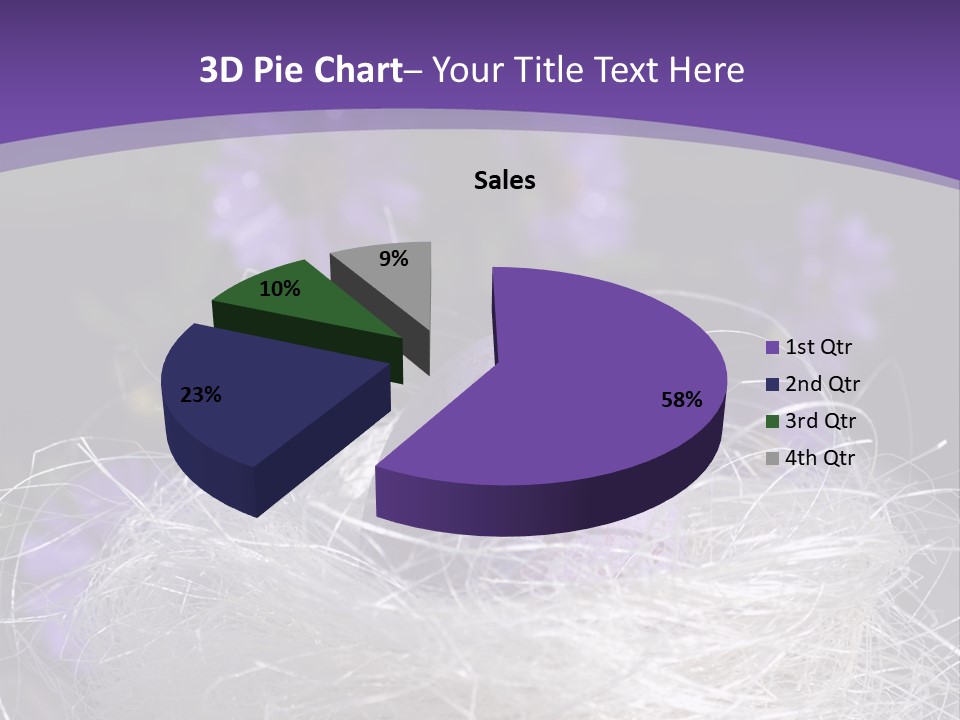 Purple Mottled Dyed PowerPoint Template
