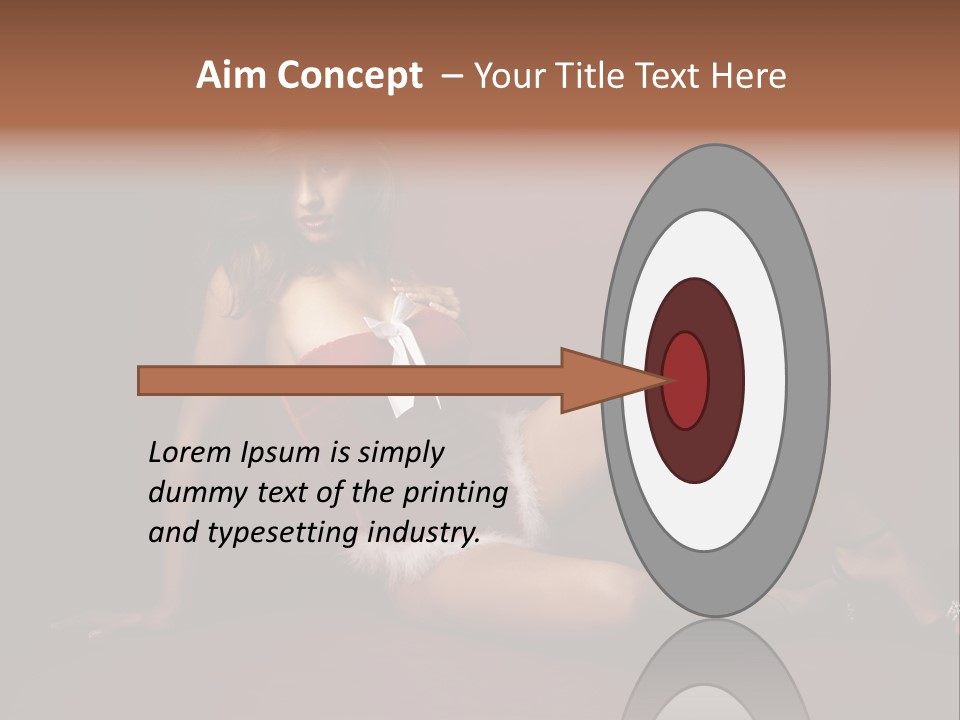 Santa Girl PowerPoint Template