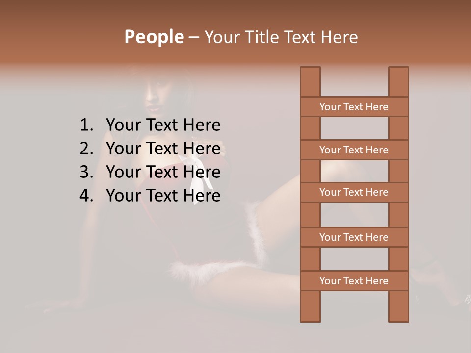 Santa Girl PowerPoint Template