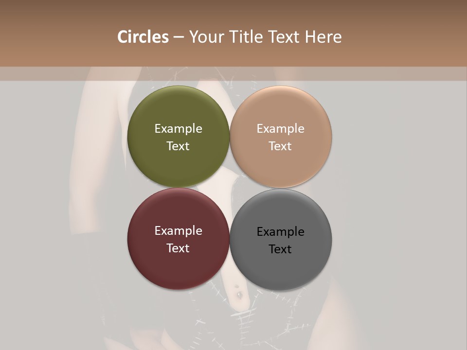 Catwoman Body Paint PowerPoint Template