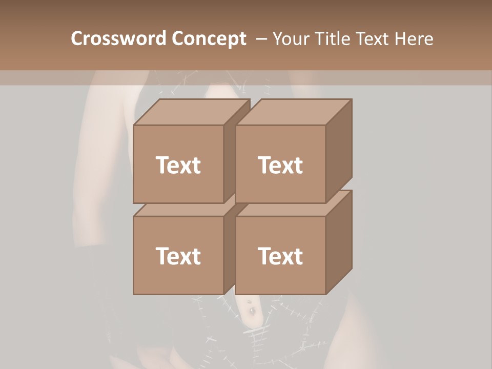 Catwoman Body Paint PowerPoint Template