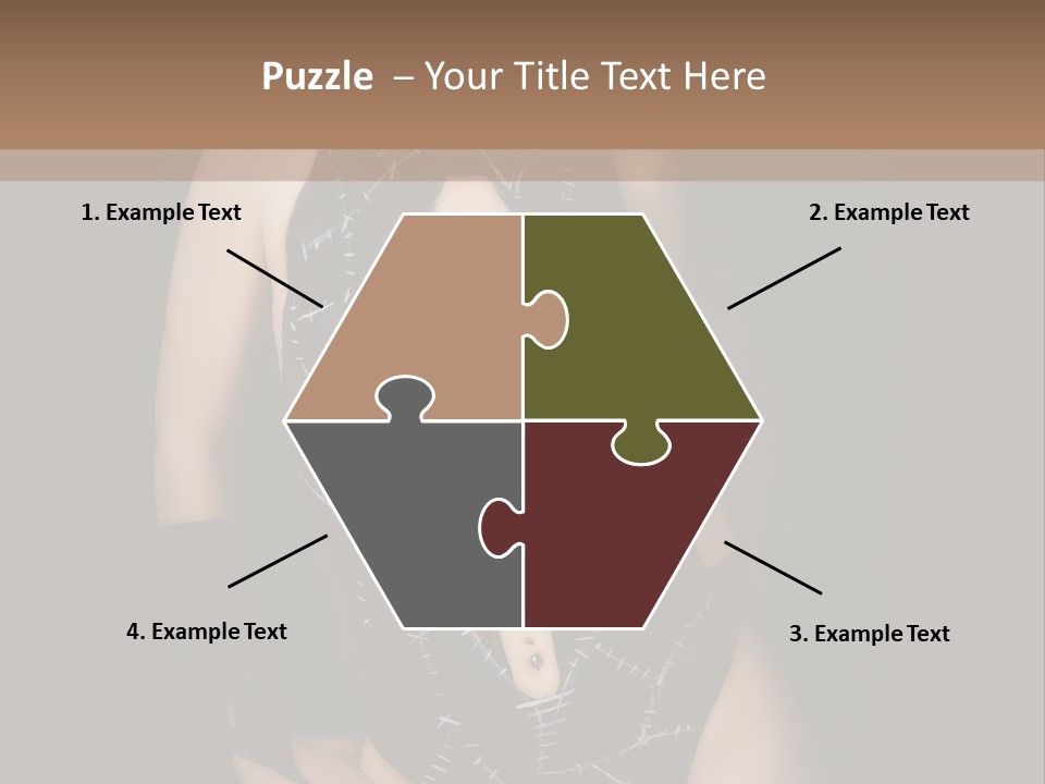 Catwoman Body Paint PowerPoint Template