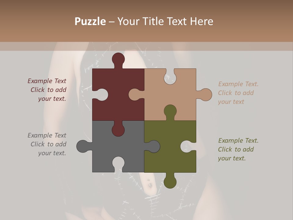 Catwoman Body Paint PowerPoint Template