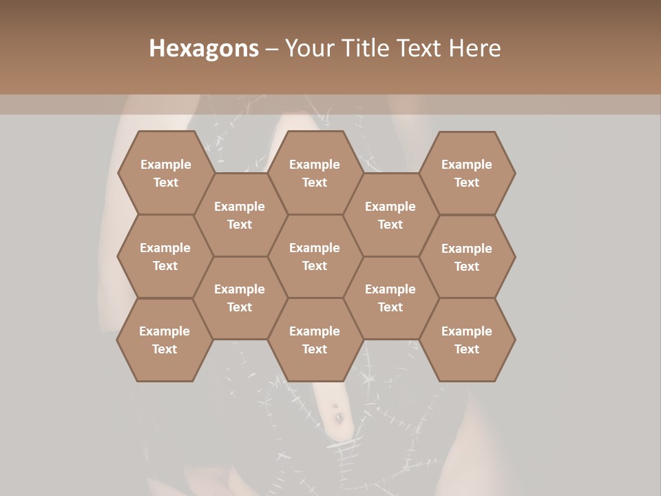 Catwoman Body Paint PowerPoint Template