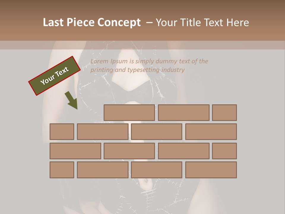 Catwoman Body Paint PowerPoint Template