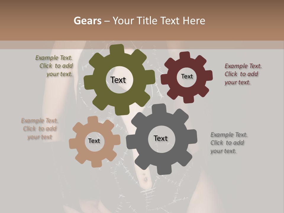 Catwoman Body Paint PowerPoint Template