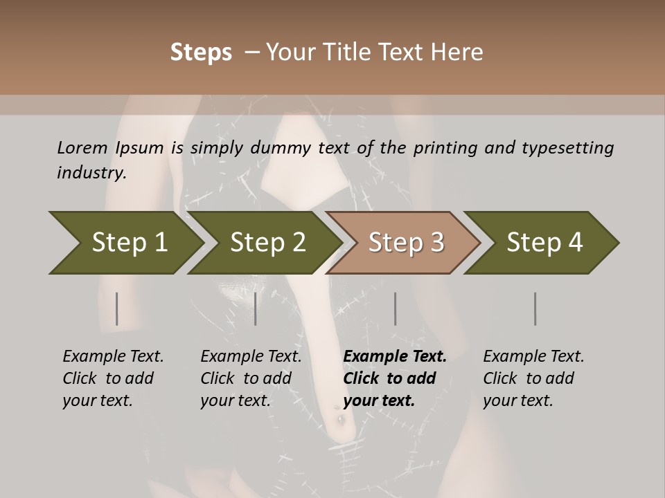 Catwoman Body Paint PowerPoint Template