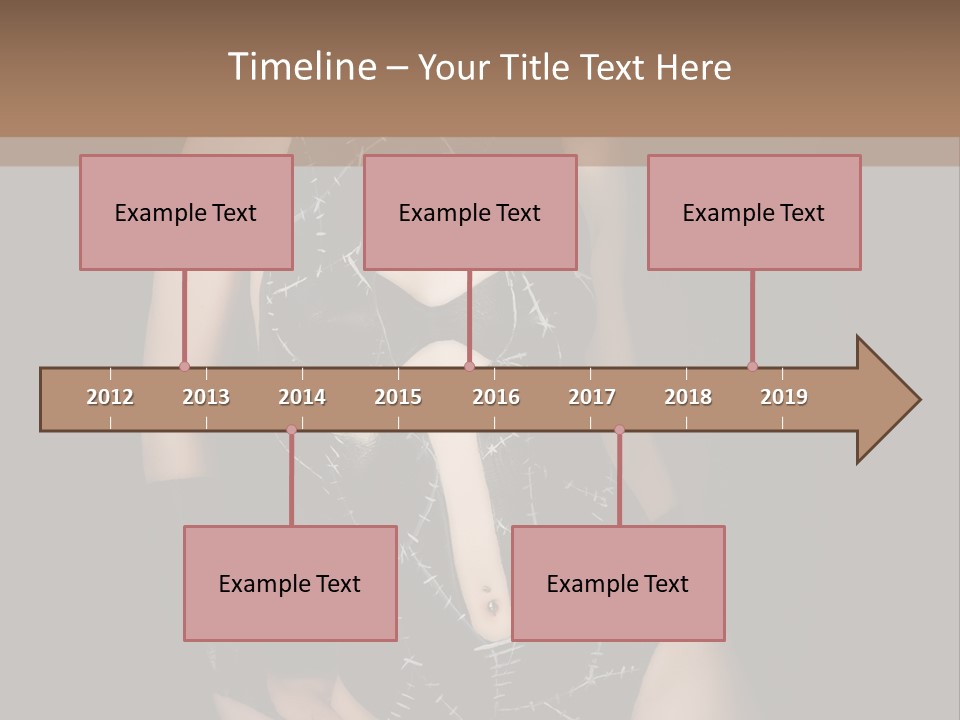 Catwoman Body Paint PowerPoint Template