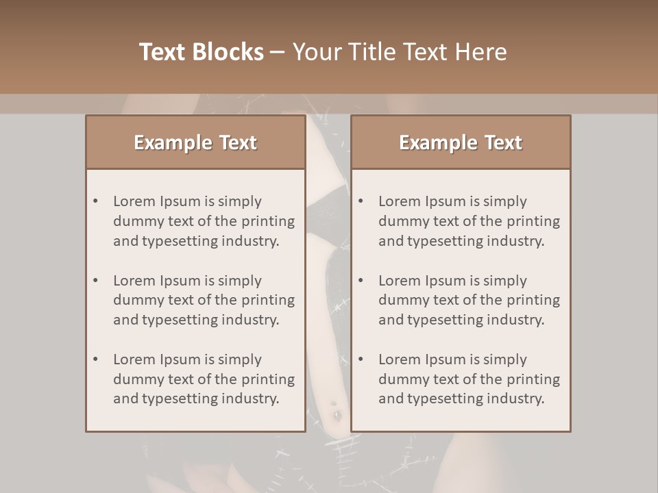 Catwoman Body Paint PowerPoint Template