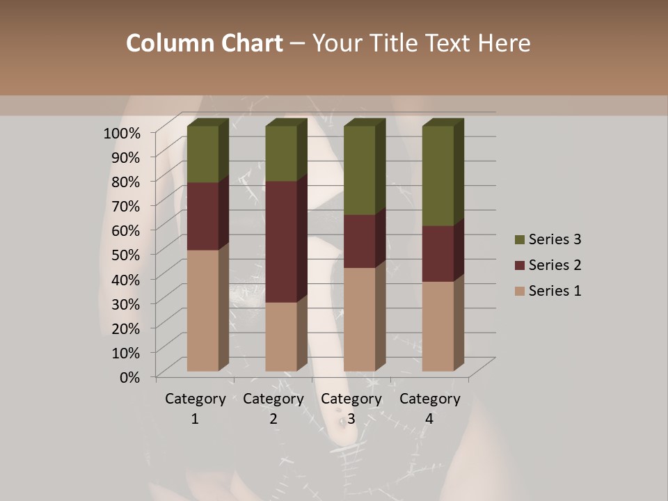 Catwoman Body Paint PowerPoint Template