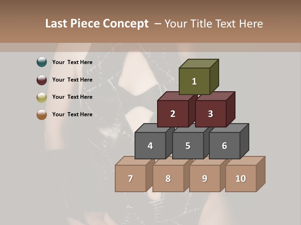 Catwoman Body Paint PowerPoint Template