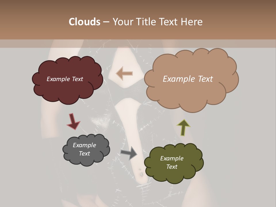 Catwoman Body Paint PowerPoint Template