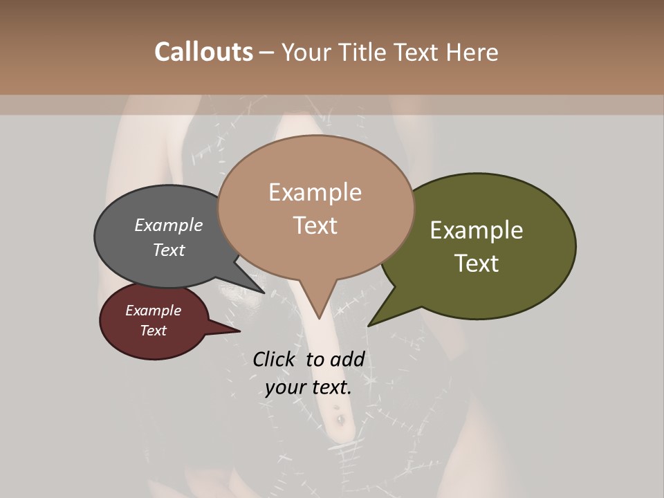 Catwoman Body Paint PowerPoint Template