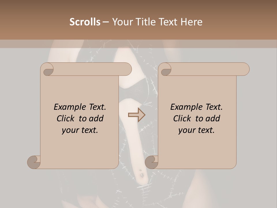 Catwoman Body Paint PowerPoint Template