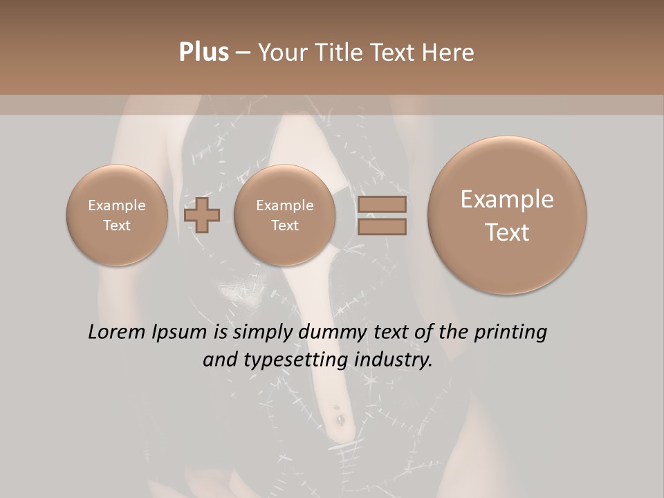 Catwoman Body Paint PowerPoint Template