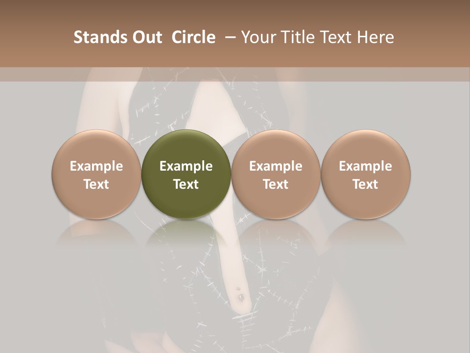 Catwoman Body Paint PowerPoint Template