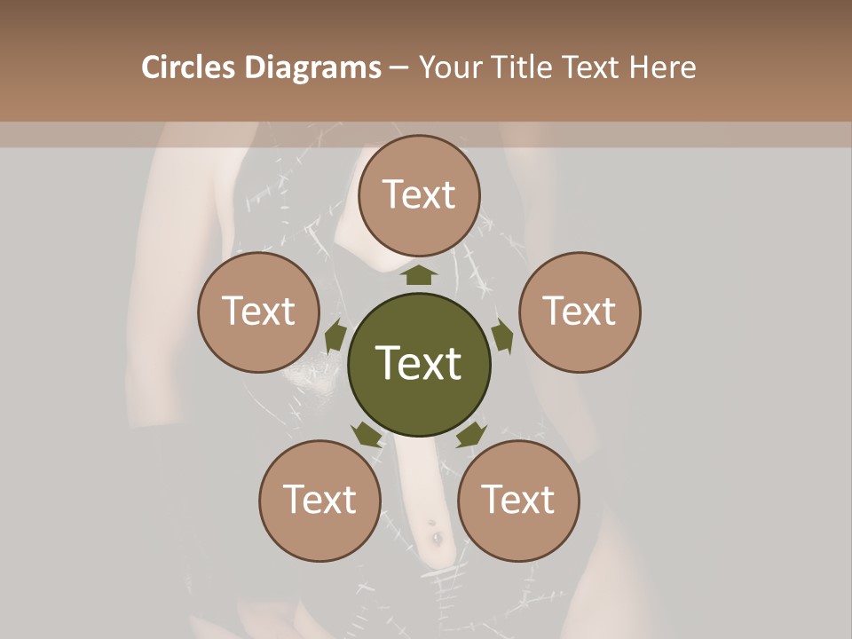 Catwoman Body Paint PowerPoint Template