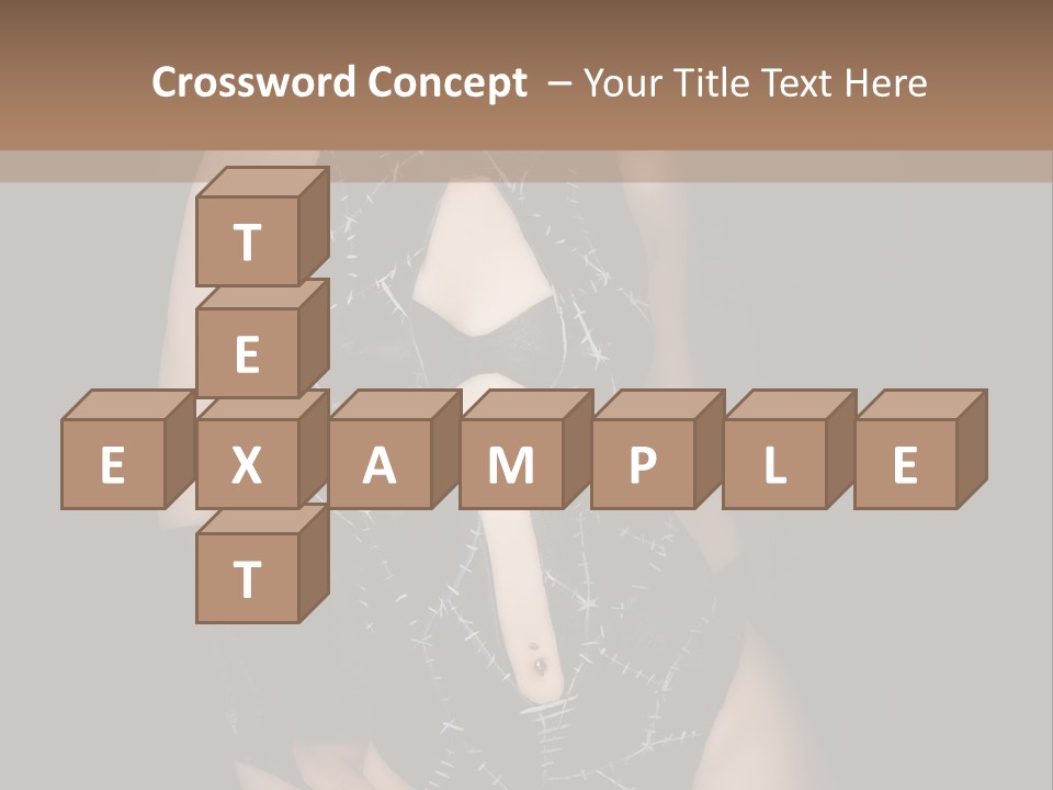 Catwoman Body Paint PowerPoint Template