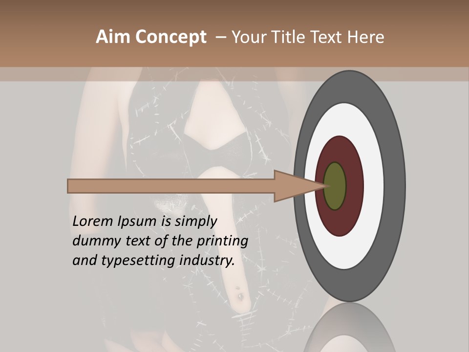 Catwoman Body Paint PowerPoint Template