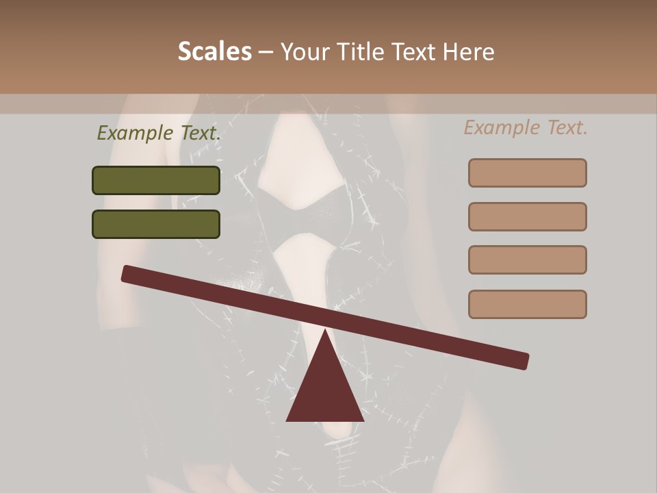 Catwoman Body Paint PowerPoint Template