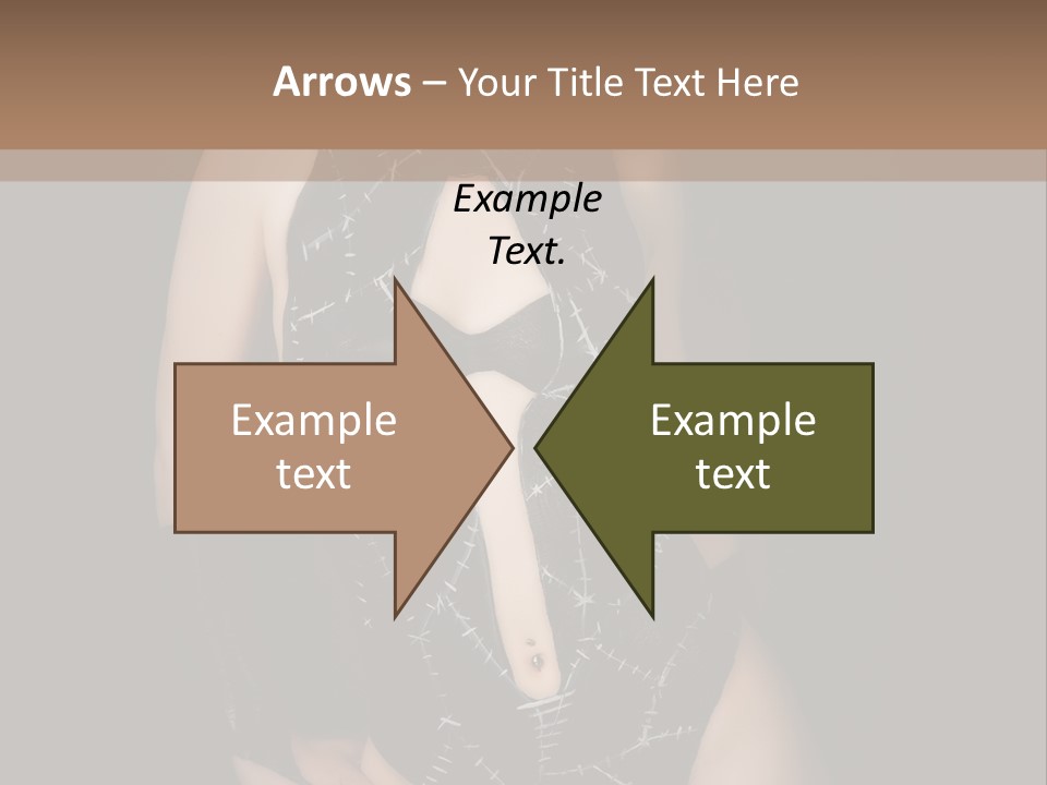 Catwoman Body Paint PowerPoint Template