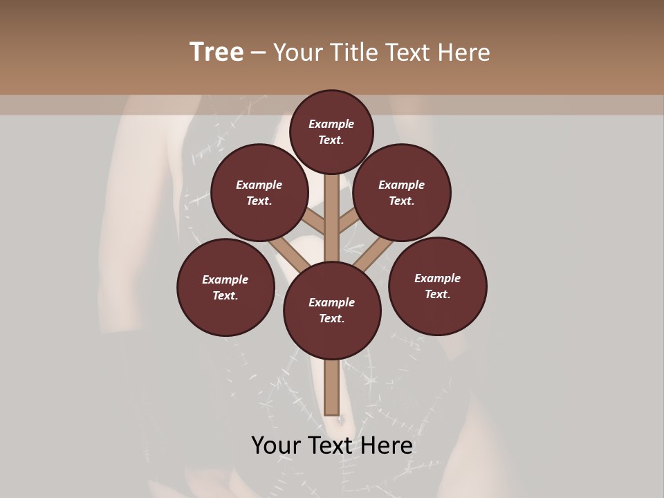 Catwoman Body Paint PowerPoint Template