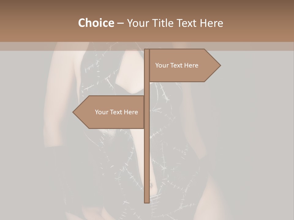 Catwoman Body Paint PowerPoint Template