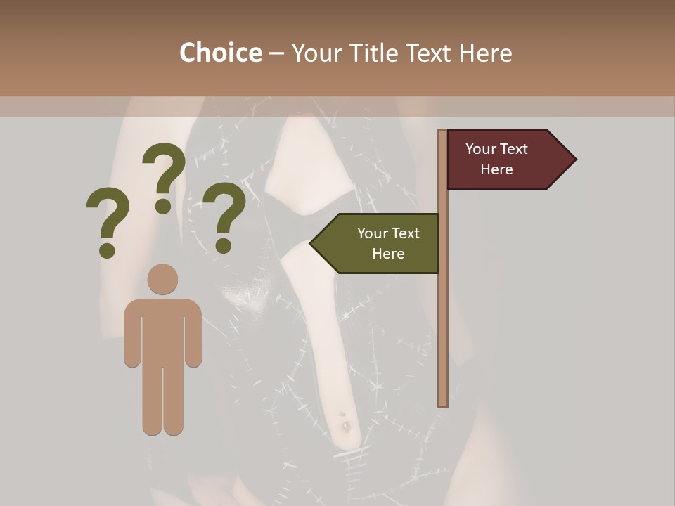 Catwoman Body Paint PowerPoint Template