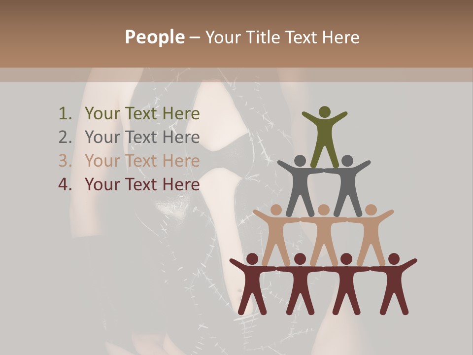 Catwoman Body Paint PowerPoint Template