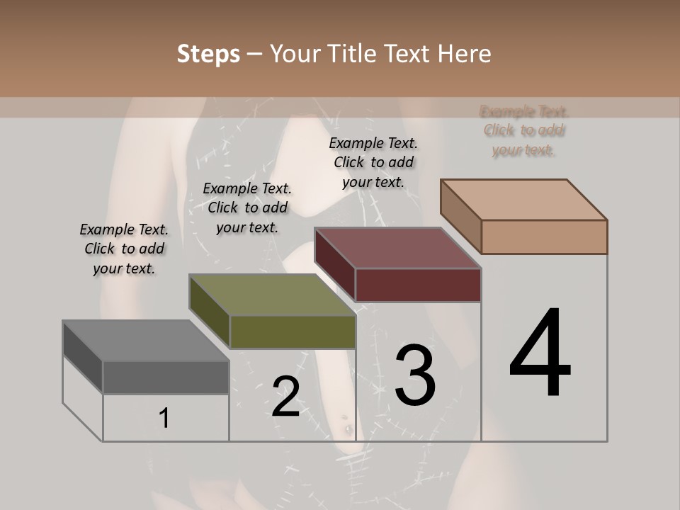 Catwoman Body Paint PowerPoint Template