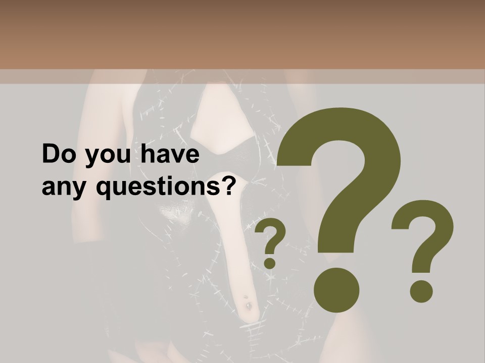 Catwoman Body Paint PowerPoint Template