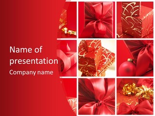 Collection Ribbon Valentine PowerPoint Template