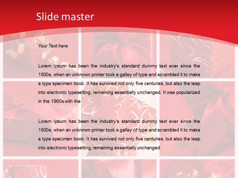Collection Ribbon Valentine PowerPoint Template