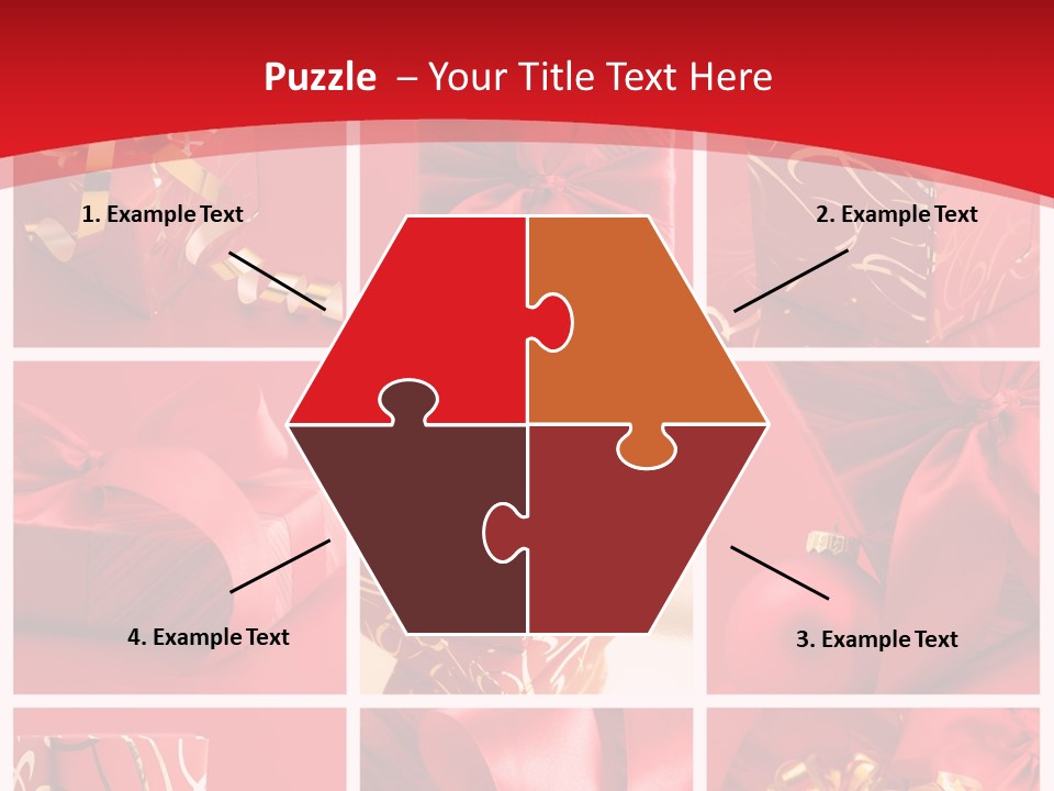 Collection Ribbon Valentine PowerPoint Template