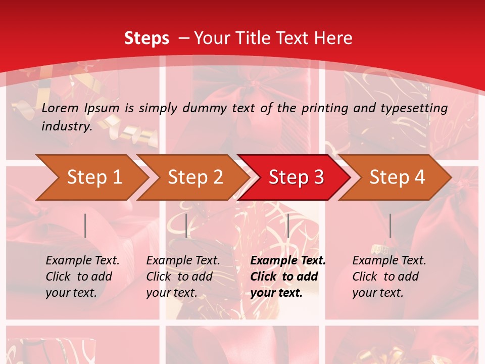 Collection Ribbon Valentine PowerPoint Template