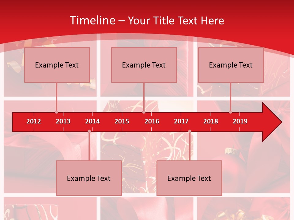 Collection Ribbon Valentine PowerPoint Template