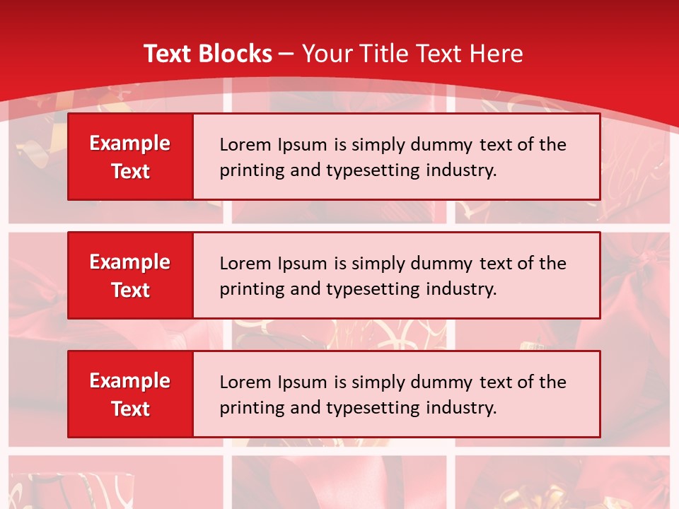 Collection Ribbon Valentine PowerPoint Template