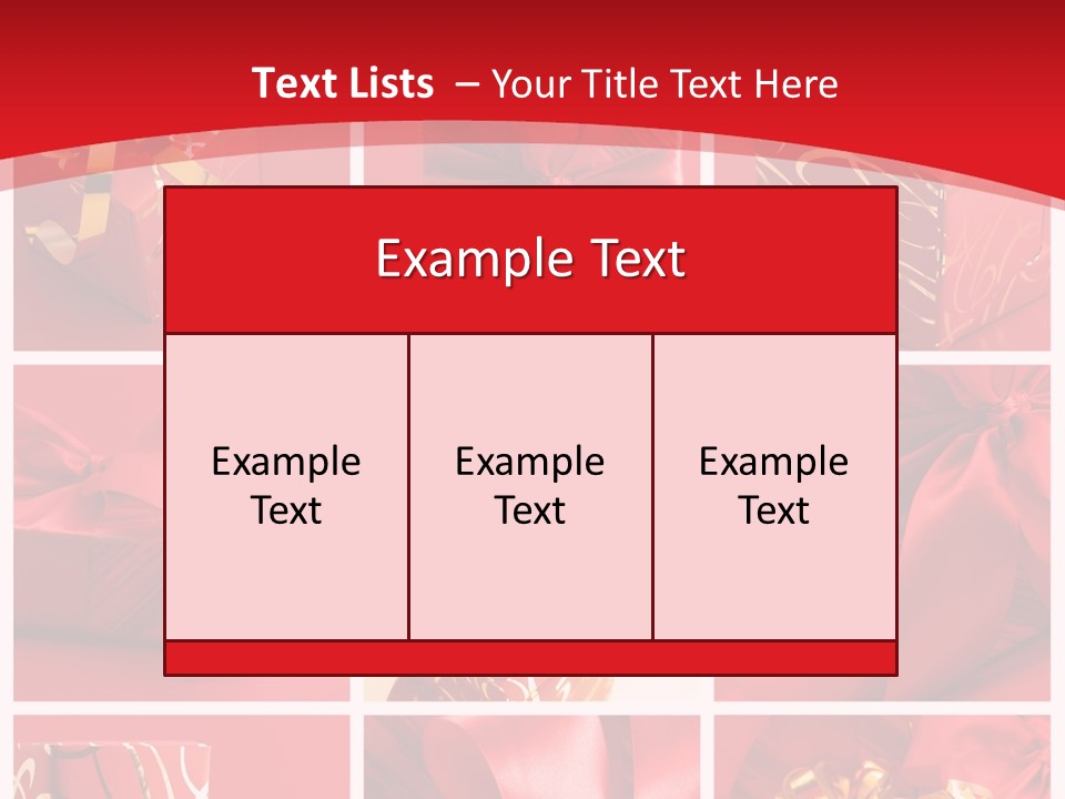 Collection Ribbon Valentine PowerPoint Template